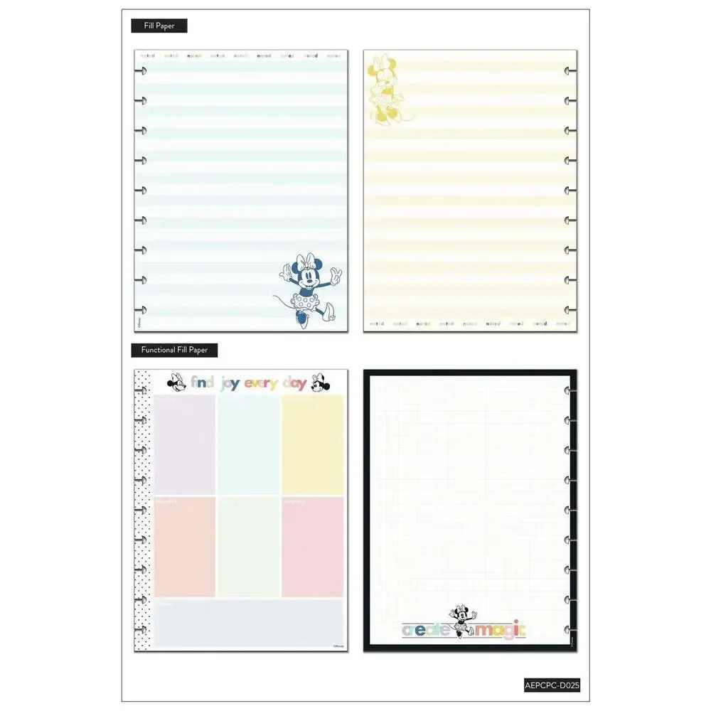 NEW Happy Planner Disney Minnie Mouse Classic Planner Companion Folders Papers